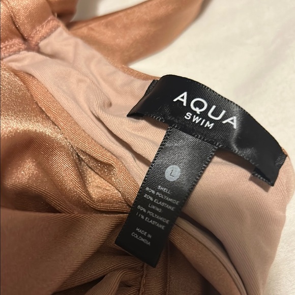 Aqua Brown Satin Bra with Unique Strap Design - Picture 2 of 6